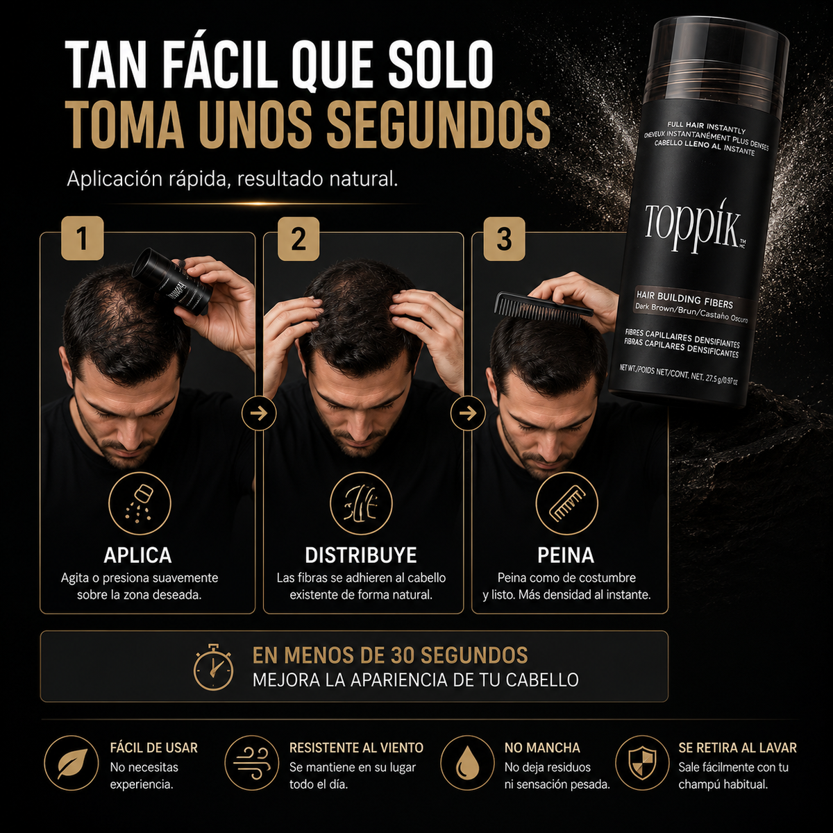 ⚡ FullHair™ – Fibras de Densidad Instantánea
