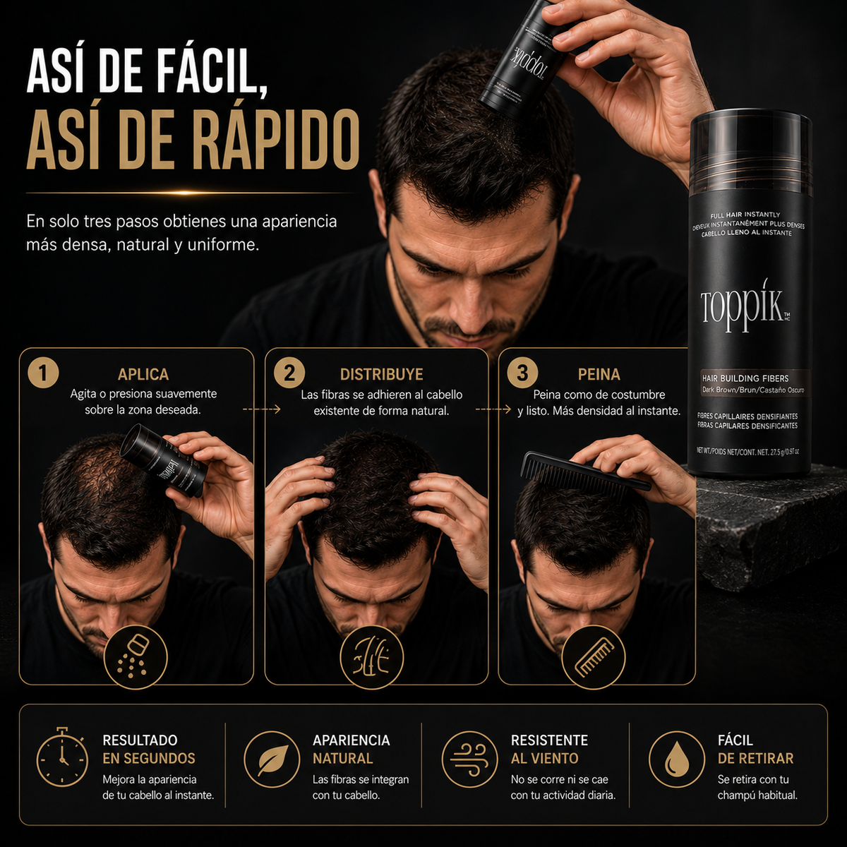 ⚡ FullHair™ – Fibras de Densidad Instantánea